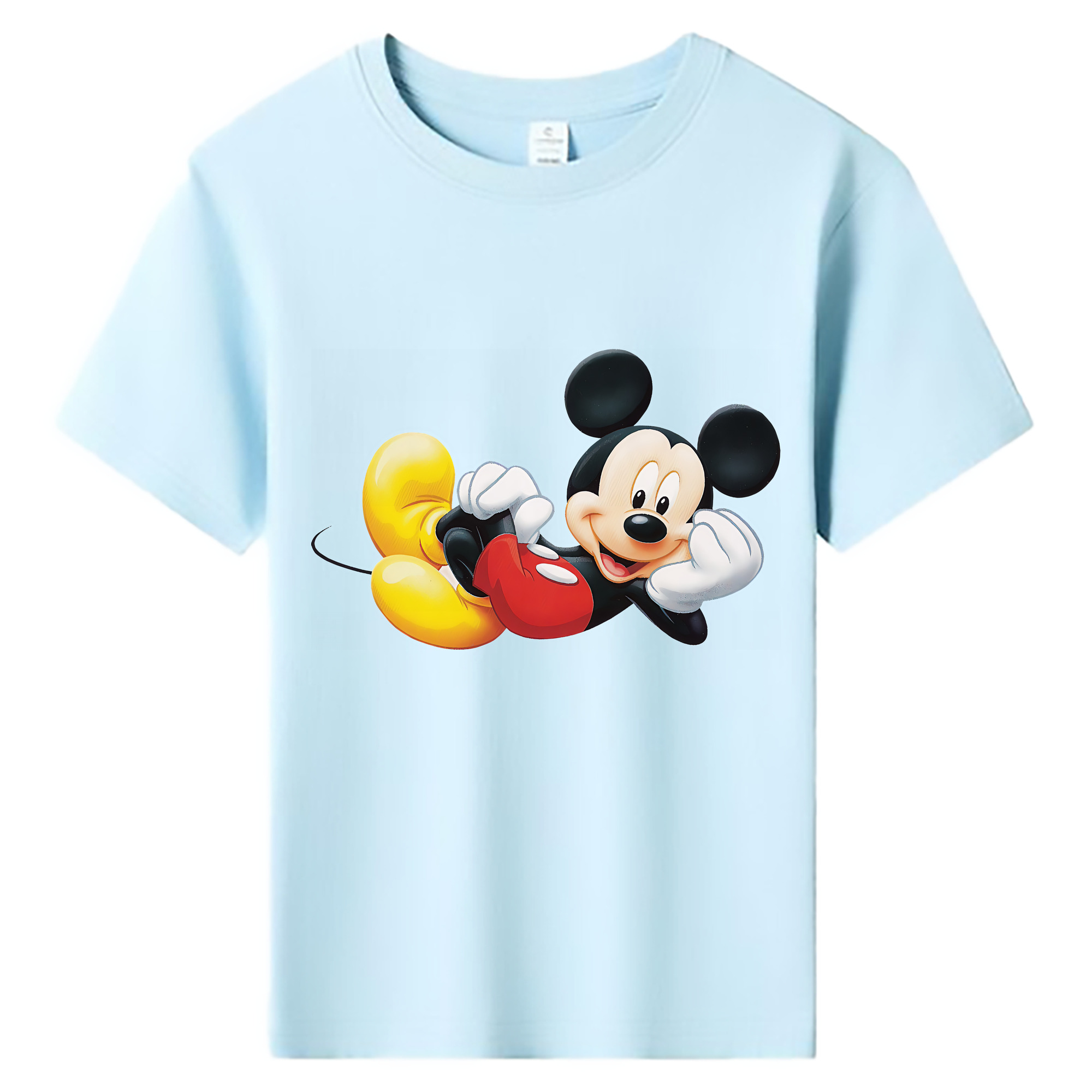 ミッキーマウス Mickey Mouse 綿100％キッズTシャツ（フロントプリント）
